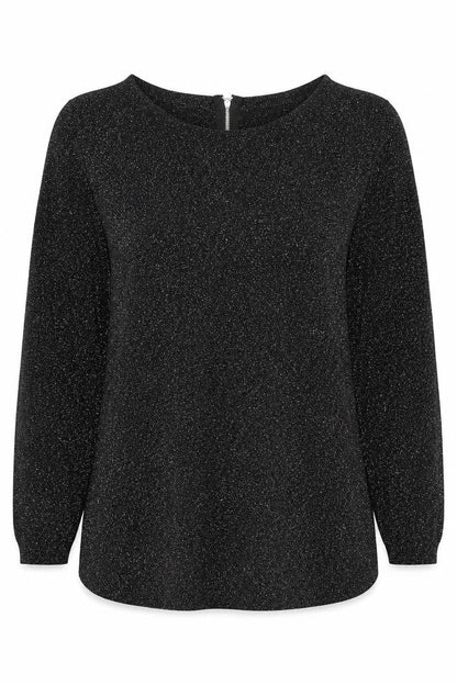 Womens UK Size 10 Warehouse Black Pullover Jumper