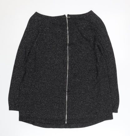Womens UK Size 10 Warehouse Black Pullover Jumper