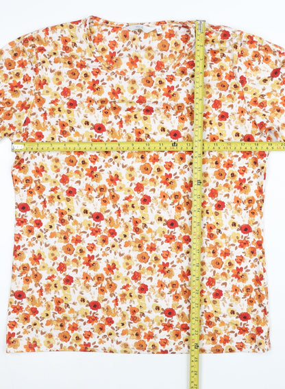 ISLE Women’s Multicoloured Floral Long Sleeve T-Shirt Size 14