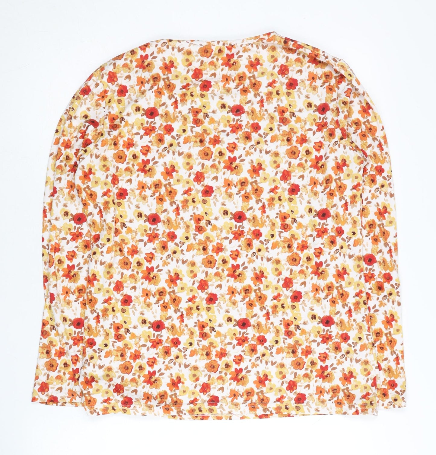 ISLE Women’s Multicoloured Floral Long Sleeve T-Shirt Size 14