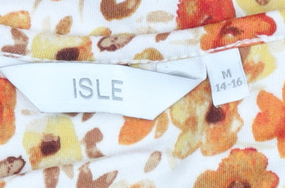 ISLE Women’s Multicoloured Floral Long Sleeve T-Shirt Size 14