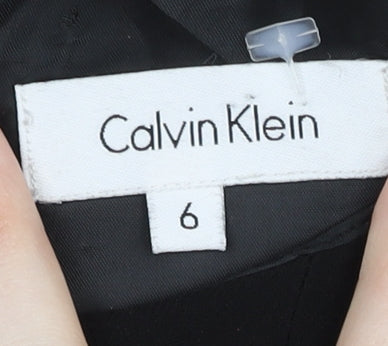 Calvin Klein Women’s Black Sheath Dress Size 10 Knee Length Sleek