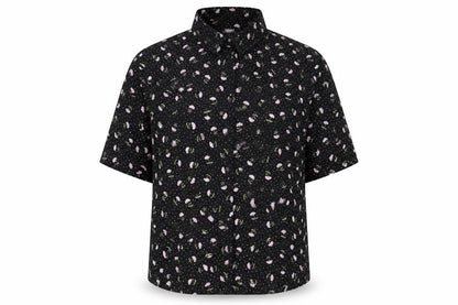 Womens UK Size S Monki Black Basic Button-Up