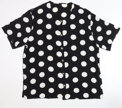 Womens UK Size 20 St Michael Black Classic Blouse