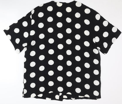 Womens UK Size 20 St Michael Black Classic Blouse