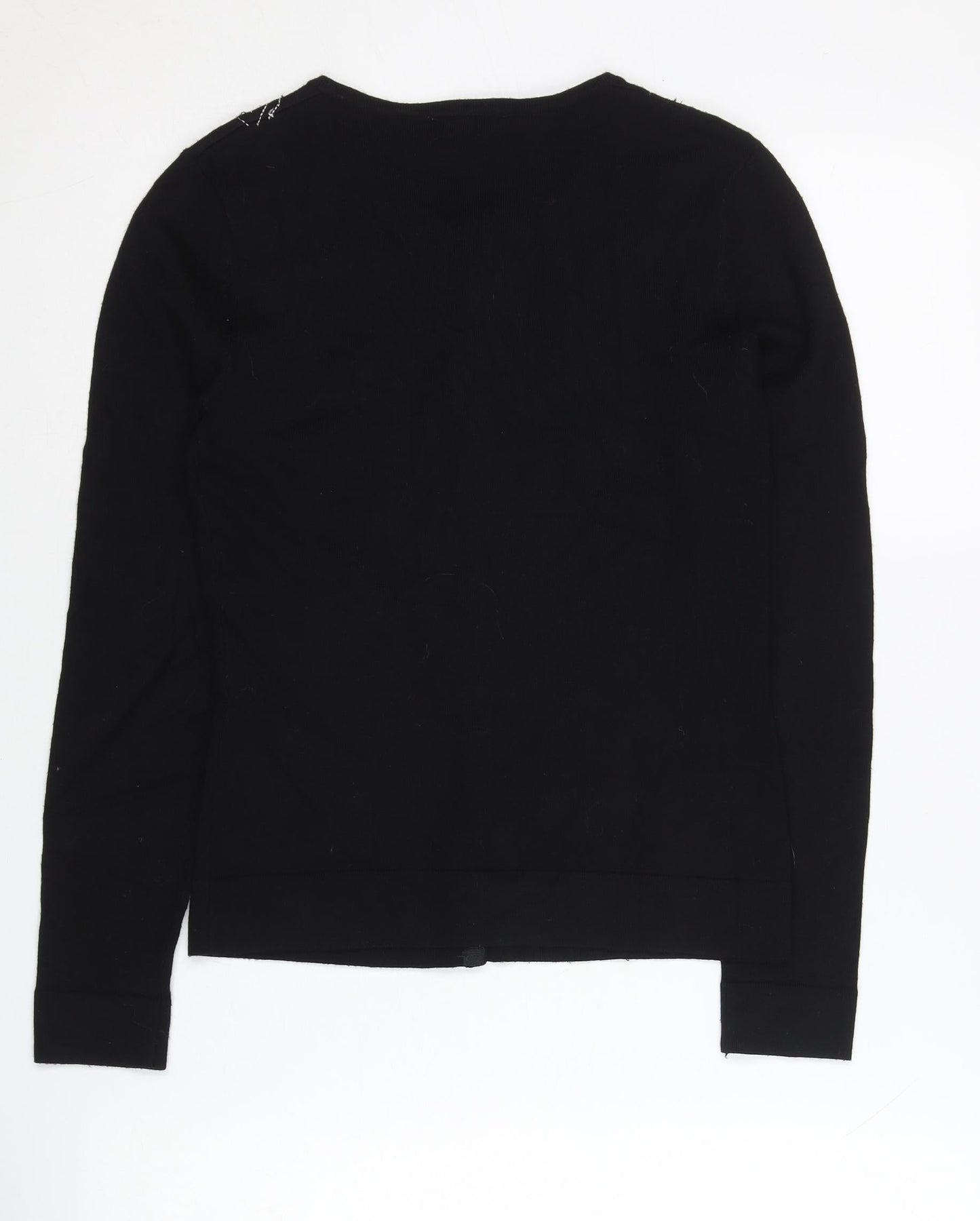 Womens UK Size 8 Wallis Black Cardigan Jumper