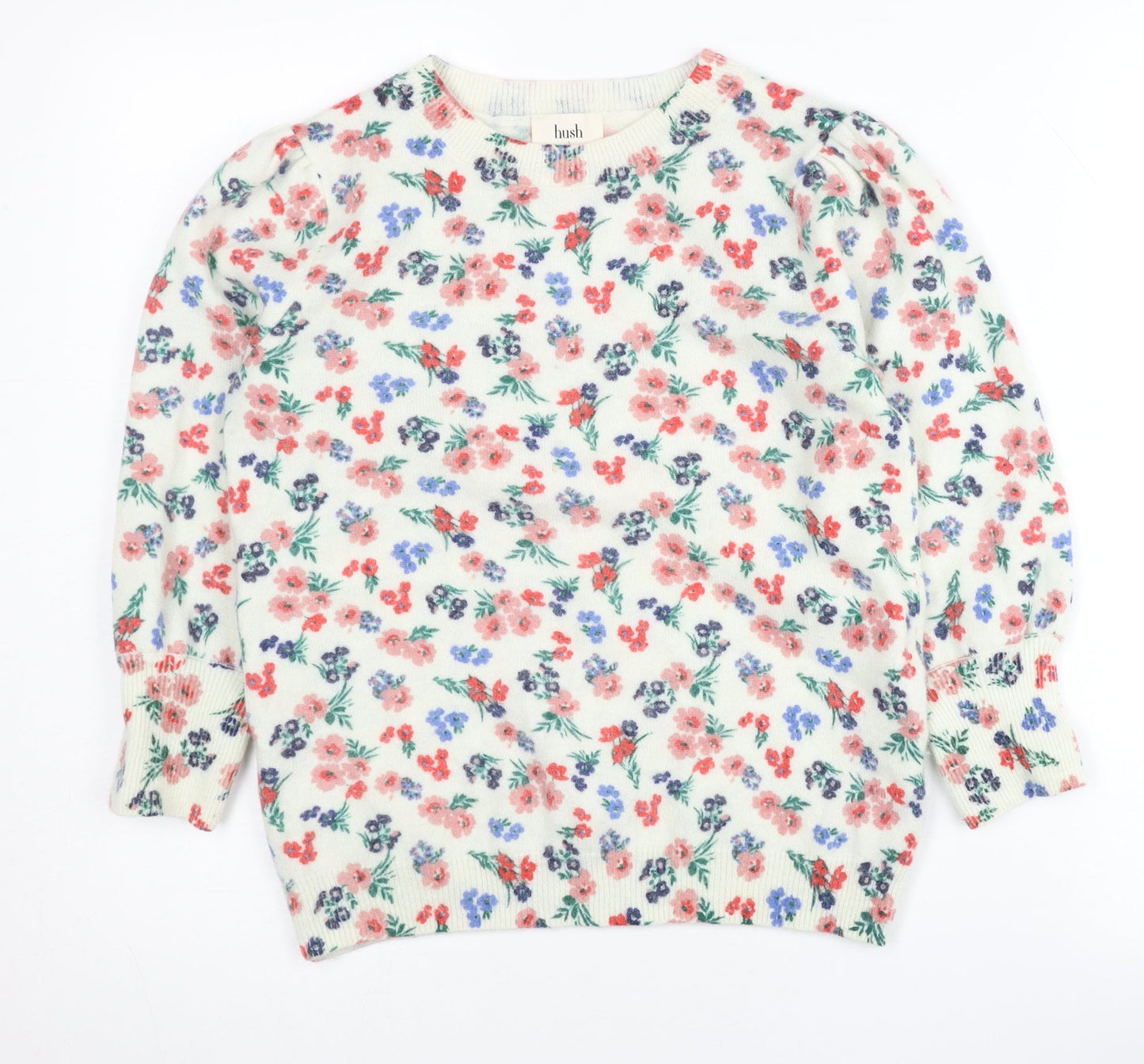 Hush Women’s Multicoloured Floral Wool Alpaca Jumper Size S
