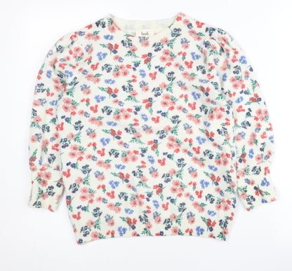 Hush Women’s Multicoloured Floral Wool Alpaca Jumper Size S