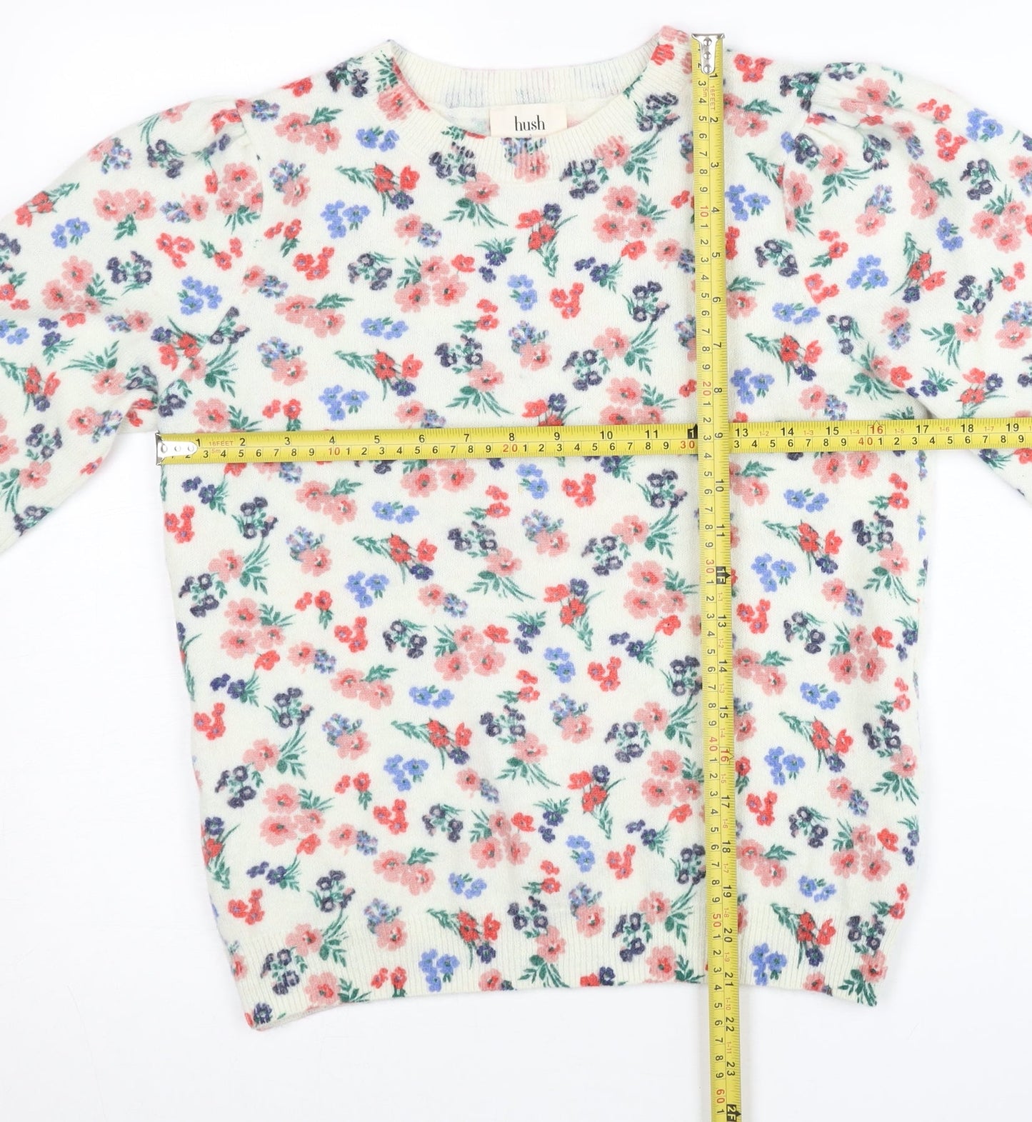 Hush Women’s Multicoloured Floral Wool Alpaca Jumper Size S