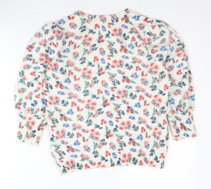 Hush Women’s Multicoloured Floral Wool Alpaca Jumper Size S