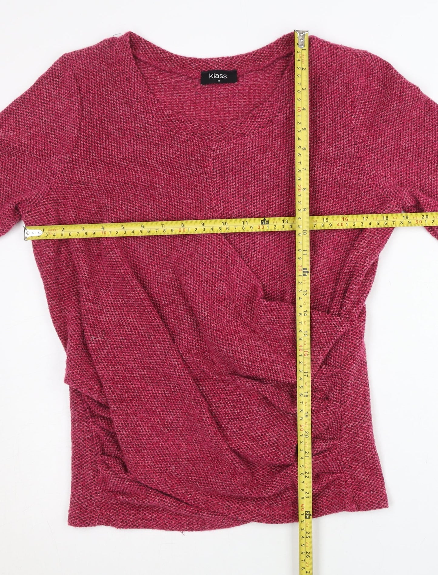 Womens UK Size M Klass Pink Pullover Jumper
