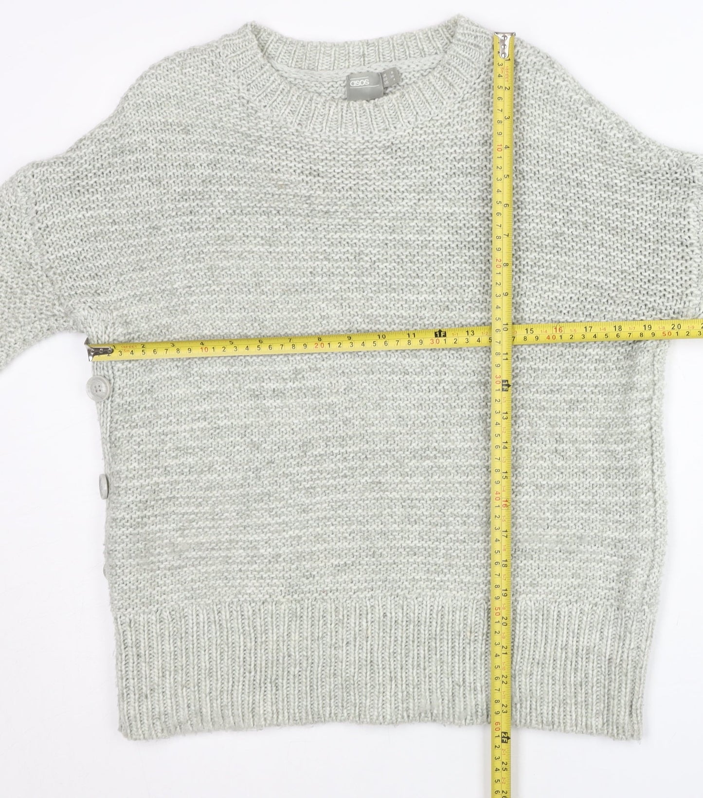 Womens UK Size 8 ASOS Grey Pullover Jumper