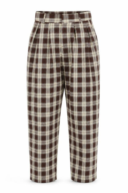 Womens UK Size 6 PRETTYLITTLETHING Regular Fit Chino Brown Trousers