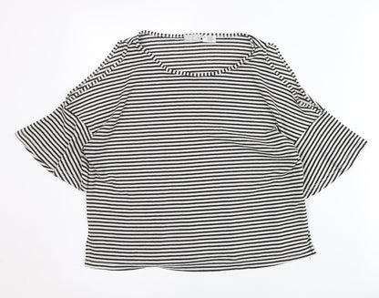 Womens UK Size S Cooperative Black Basic T-Shirt