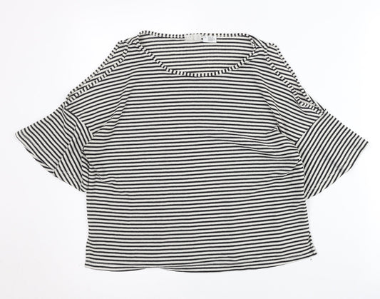 Womens UK Size S Cooperative Black Basic T-Shirt