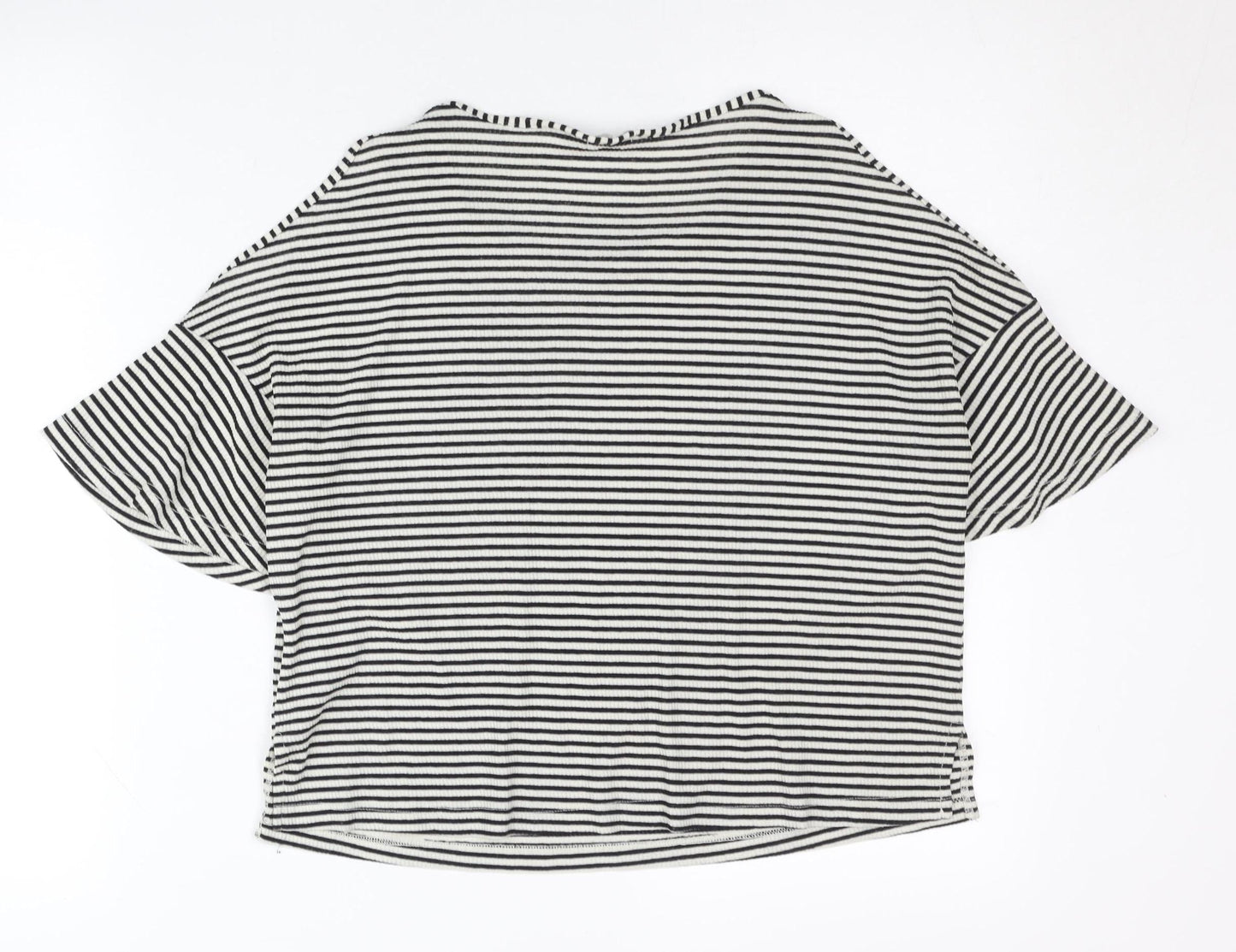 Womens UK Size S Cooperative Black Basic T-Shirt