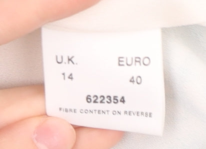 Eastex Women’s Blue Floral Midi A-Line Skirt Size 14 Polyester