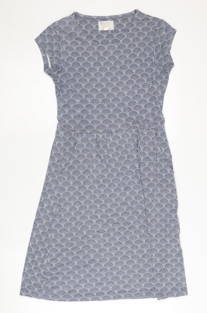 Mountain Warehouse Womens Blue Size 8 A-Line Knee Length Summer Dress