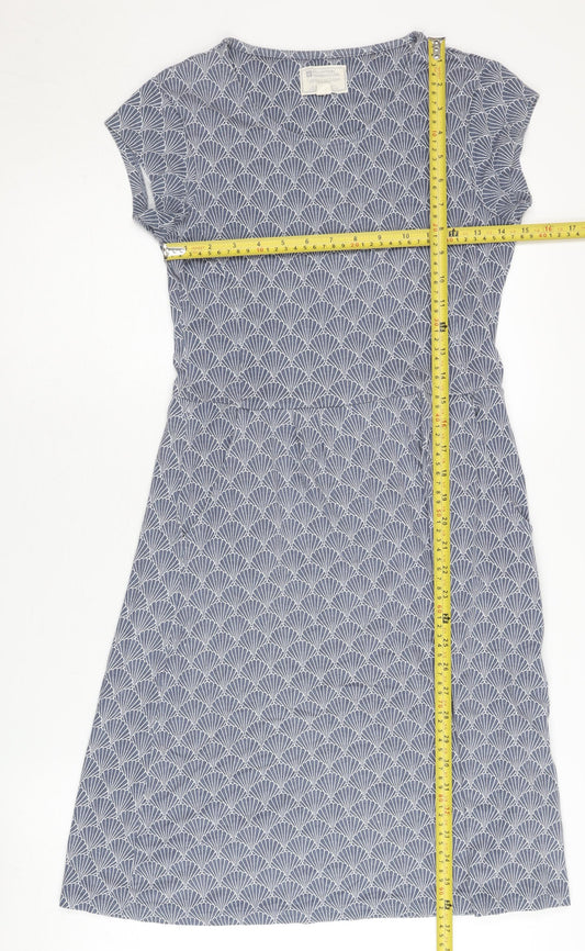 Mountain Warehouse Womens Blue Size 8 A-Line Knee Length Summer Dress