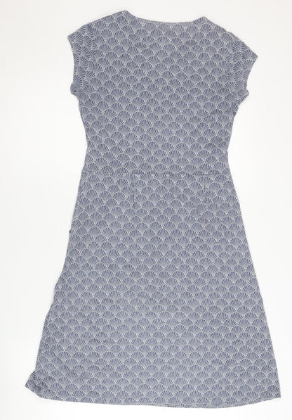 Mountain Warehouse Womens Blue Size 8 A-Line Knee Length Summer Dress