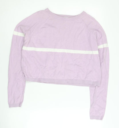 Womens UK Size M Terranova Purple Pullover Jumper