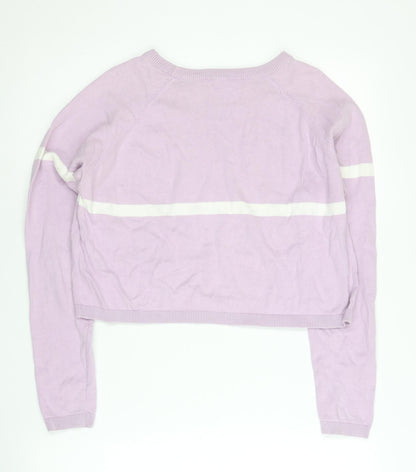 Womens UK Size M Terranova Purple Pullover Jumper
