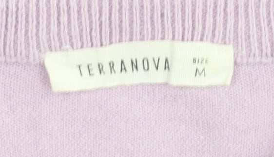 Womens UK Size M Terranova Purple Pullover Jumper