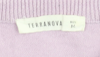 Womens UK Size M Terranova Purple Pullover Jumper