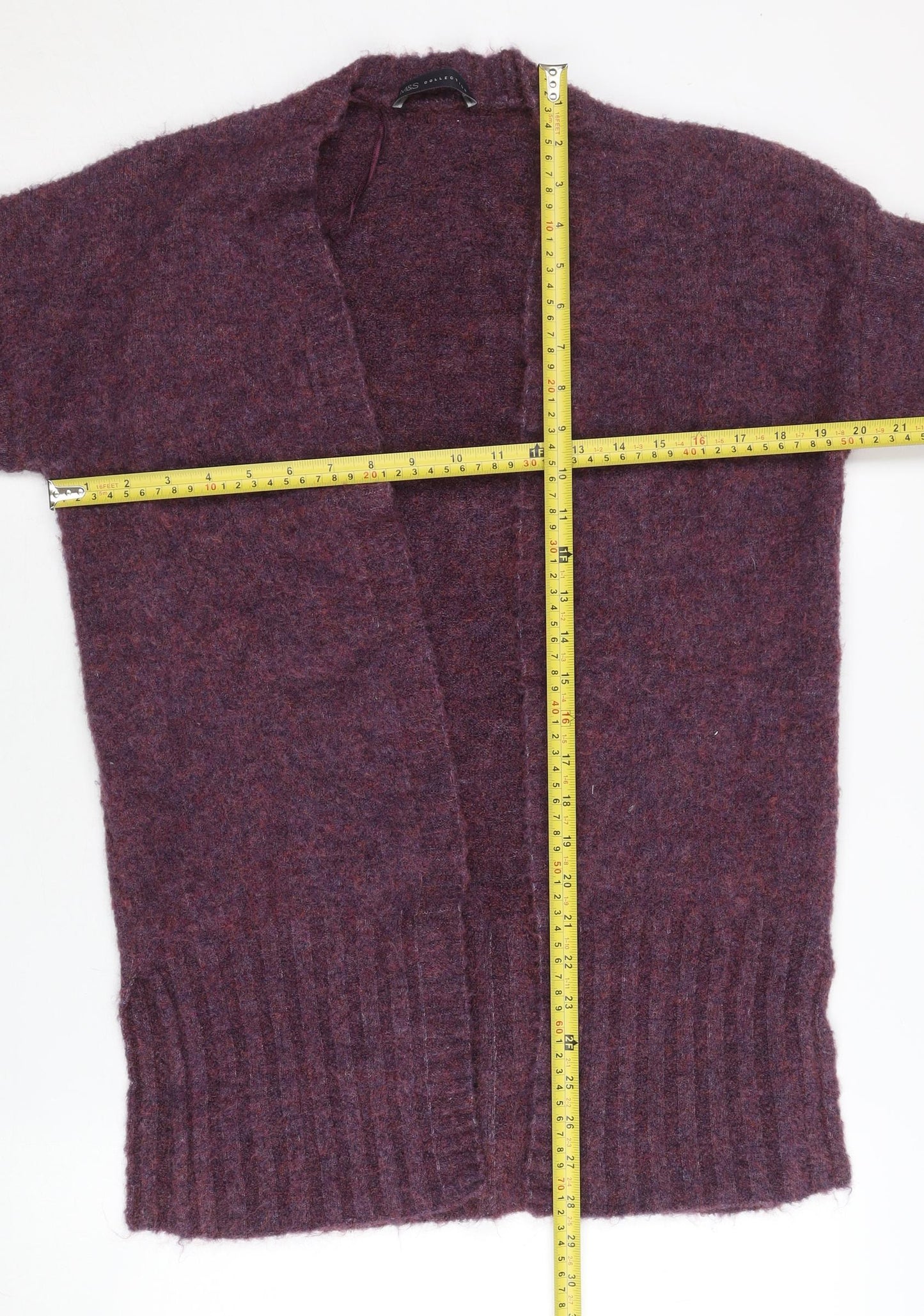 Womens UK Size S Marks and Spencer Purple Cardigan Jumper
