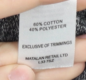 Easy Mens Grey XL 1/4 Zip Mock Neck Knit Jumper Pullover Long Sleeve