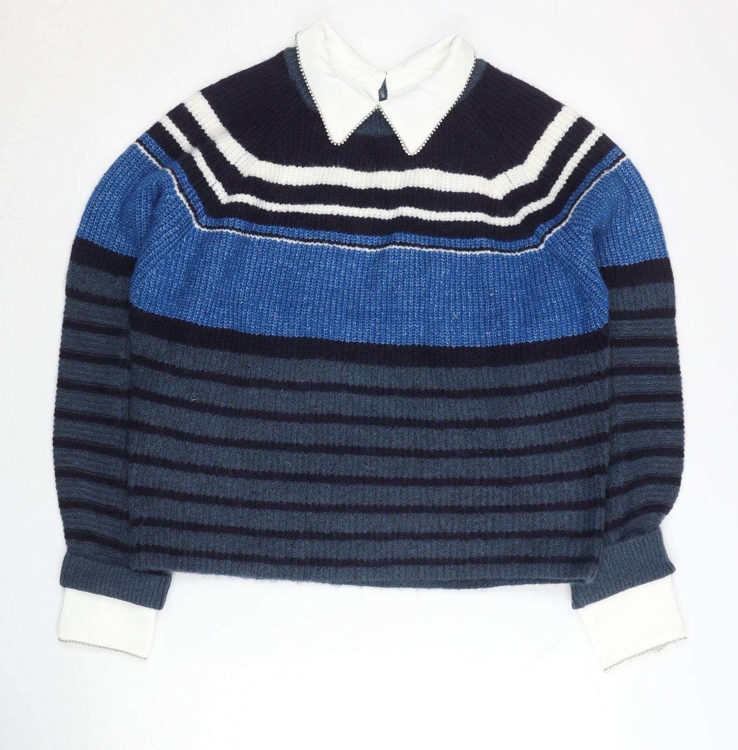 Womens UK Size S NEXT Blue Pullover Jumper
