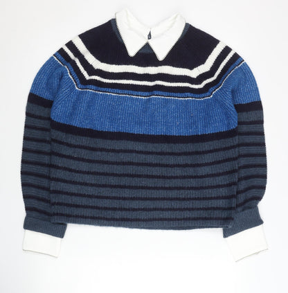 Womens UK Size S NEXT Blue Pullover Jumper