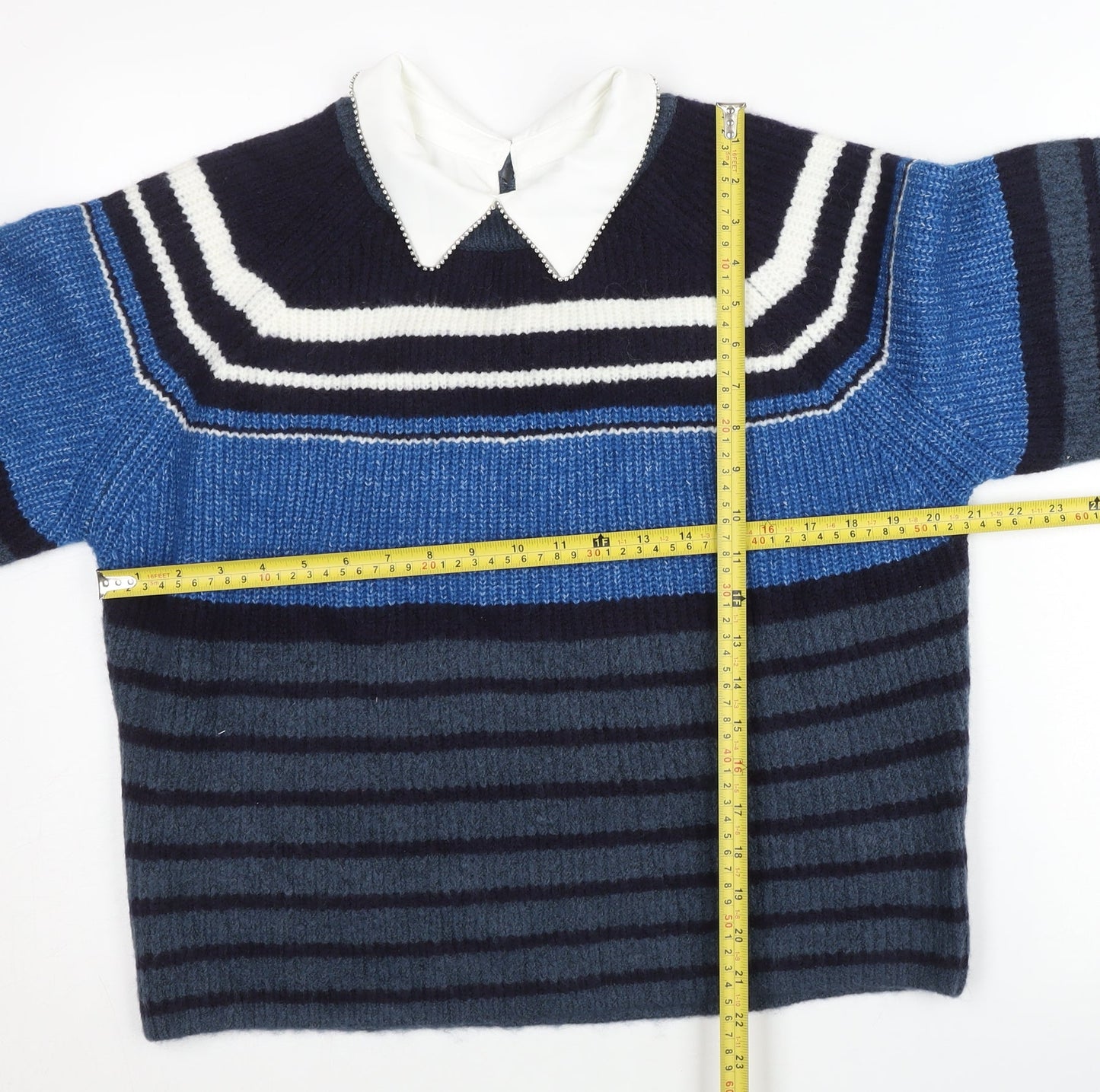 Womens UK Size S NEXT Blue Pullover Jumper