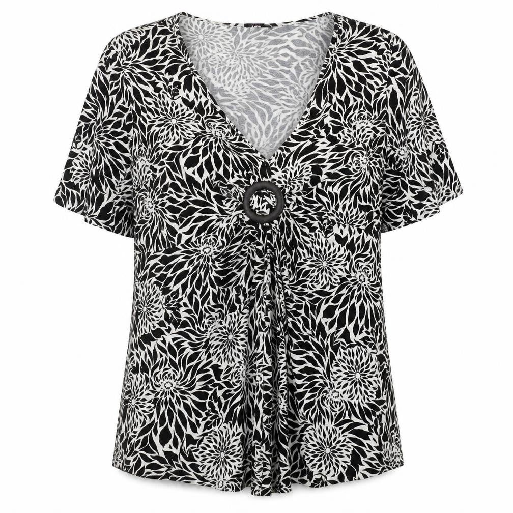 Womens UK Size 20 New Look Black Tunic Blouse