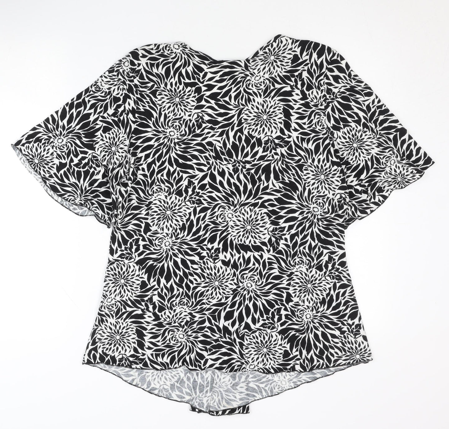 Womens UK Size 20 New Look Black Tunic Blouse