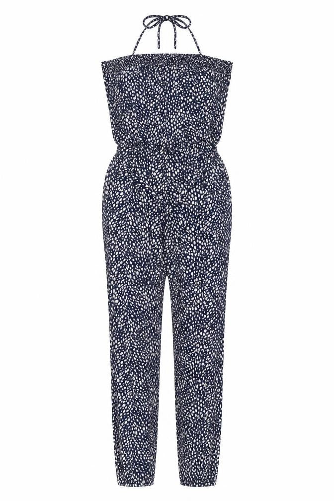 Womens UK Size S Oasis One-Piece Blue Jumpsuit
