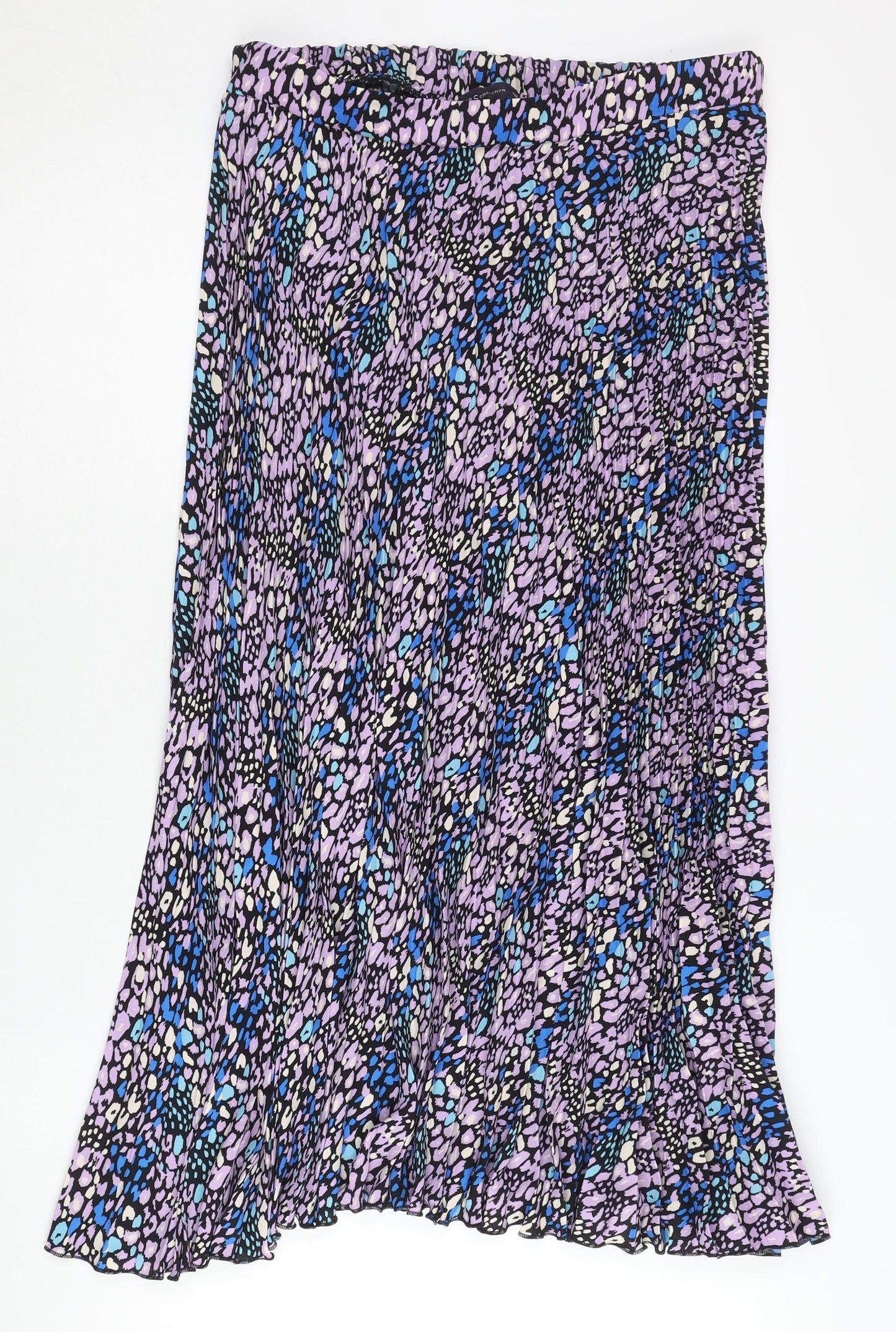 Marks and Spencer Women’s Multicoloured Pleated Midi Skirt Size 12