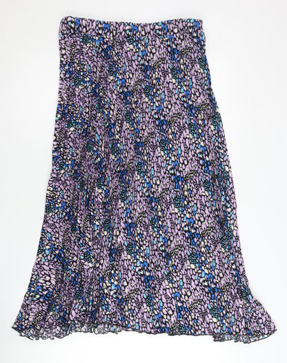 Marks and Spencer Women’s Multicoloured Pleated Midi Skirt Size 12