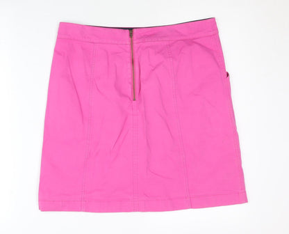 Boden Women’s Pink Knee Length Cotton Stretch Skirt Size 12