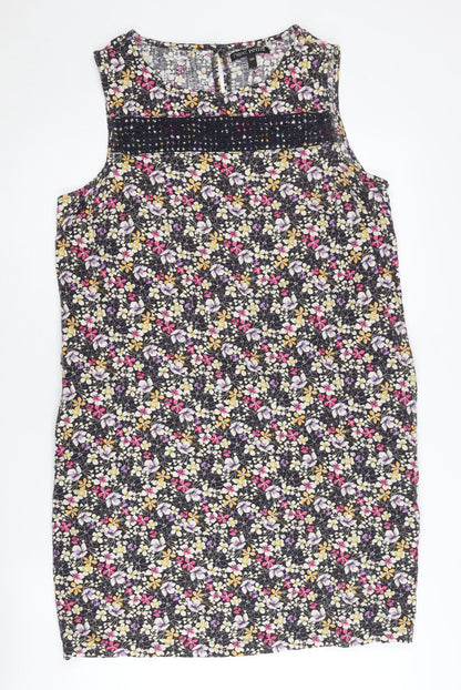 Next Petite Women’s Multicoloured Floral Shift Dress Size 16P