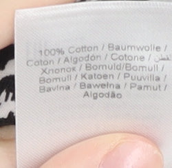 Part Two Women Black Animal Print V-Neck Shirt Dress M