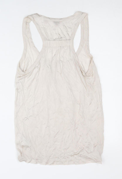 Womens UK Size 10 Ted Baker Beige Basic Tank