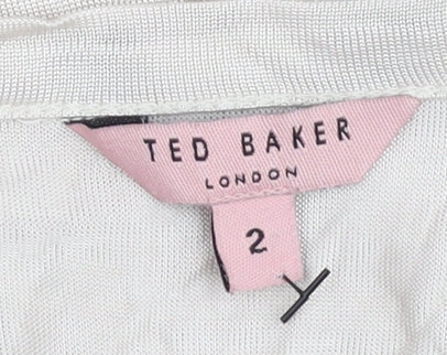 Womens UK Size 10 Ted Baker Beige Basic Tank