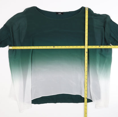 Womens UK Size XL Wallis Green Tunic Blouse