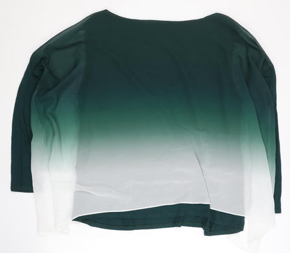 Womens UK Size XL Wallis Green Tunic Blouse