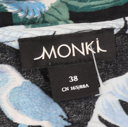 Womens UK Size 10 Monki Multicoloured Wrap Jumper