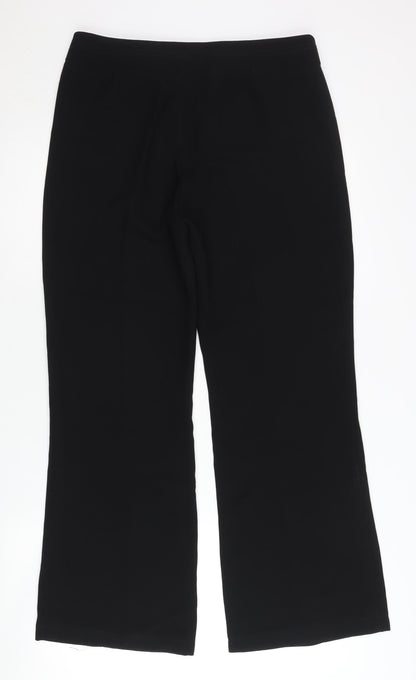 Womens UK Size 12 Principles Regular Fit Dress Pants Black Trousers