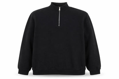 Mens UK Size L boohooMAN Black Henley Sweatshirt