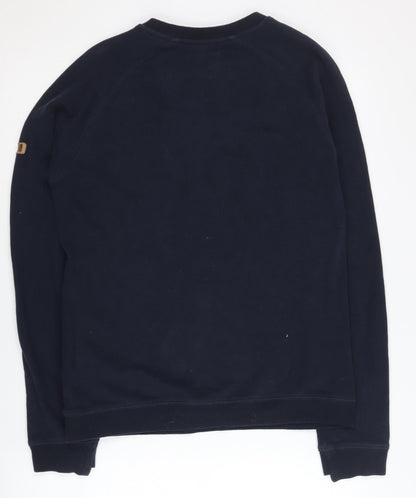 Weekend Offender Men’s Blue Small Cotton Crew Neck Sweatshirt