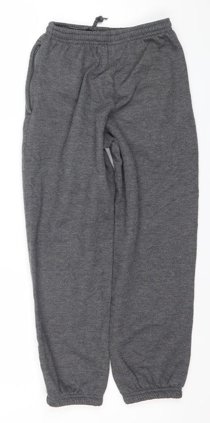 Slazenger Boys Grey 9-10 Yrs Jogger Sweatpants Fleece Activewear